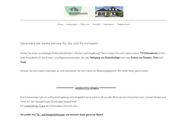 Vorschau von tseinbauservice.de, TS Einbauservice GbR