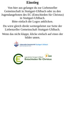 Vorschau der mobilen Webseite www.ec-uhlbach.de, EC Uhlbach