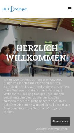 Vorschau der mobilen Webseite fegstuttgart.de, Freie evangelische Gemeinde