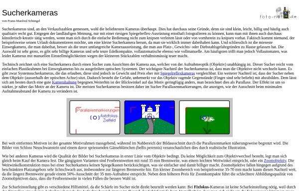 Vorschau von foto-net.de, Sucherkameras