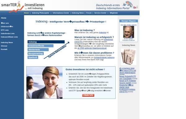 Vorschau von www.smarter-investieren.de, SmarTER Indexing GbR