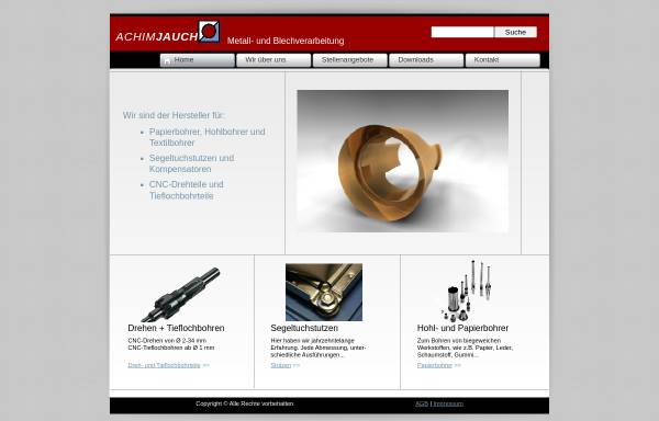 Vorschau von www.ing-jauch.de, Achim Jauch - Metall- und Blechverarbeitung