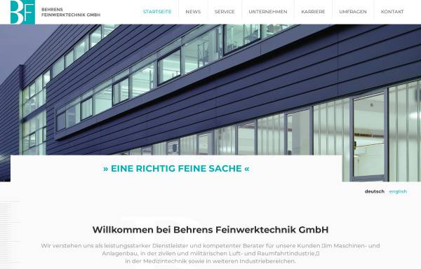 Vorschau von www.behrens-fwt.de, Behrens-Feinwerktechnik GmbH