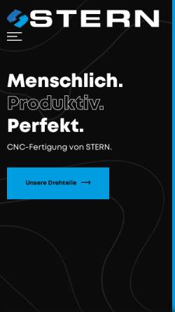 Vorschau der mobilen Webseite www.stern-drehteile.de, Bernhard Stern GmbH