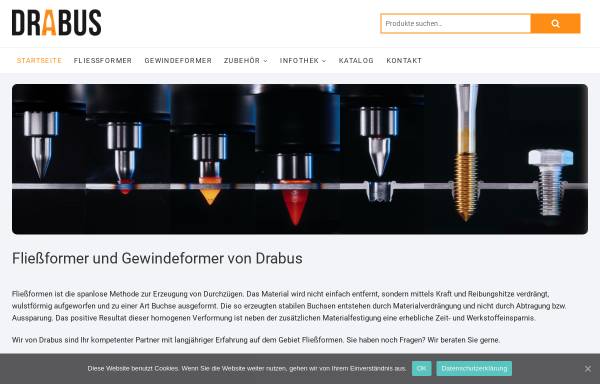 Vorschau von www.drabus.de, Drabus Fließformer Vertriebs GmbH