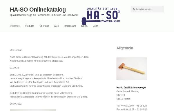 Vorschau von www.eisenhuth-sohn.de, Eisenhuth und Sohn oHG