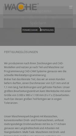 Vorschau der mobilen Webseite www.feinmechanik-online.de, Feinmechanik Meyer GmbH