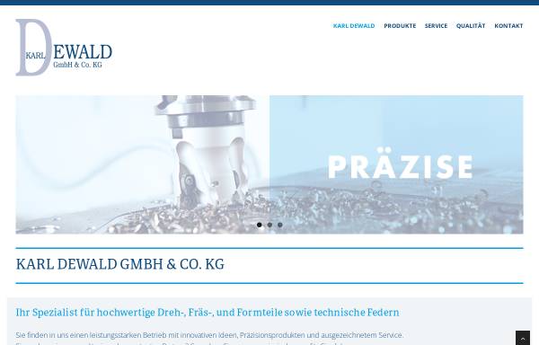 Vorschau von www.karl-dewald.de, Karl Dewald GmbH & Co. KG
