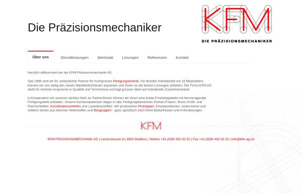 Vorschau von www.kfm-ag.ch, KFM Präzisionsmechanik AG