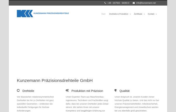 Vorschau von www.kunzemann-drehteile.de, Kunzemann Präzisionsdrehteile GmbH