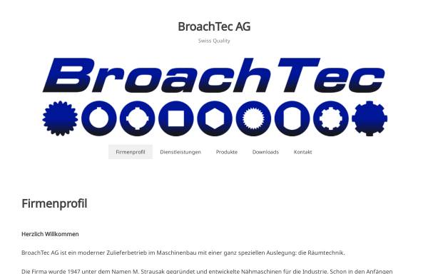 Vorschau von www.broaching.ch, M. Strausak & Co. AG - Räumtechnik
