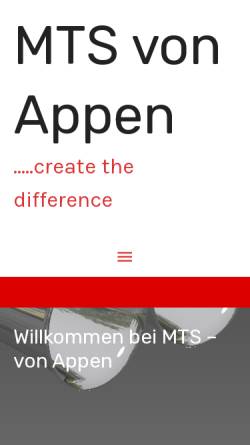Vorschau der mobilen Webseite mts-vonappen.de, MTS von Appen