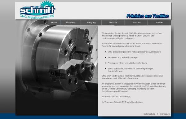 Vorschau von www.schmitt-cnc-metallbearbeitung.de, Schmitt CNC-Metallbearbeitung, Inh. Christian Schmitt