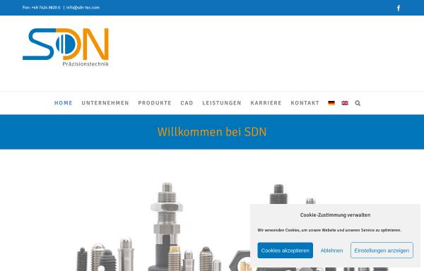 Vorschau von www.sdn-schwer.de, SDN SCHWER Dreh- und Normteile GmbH