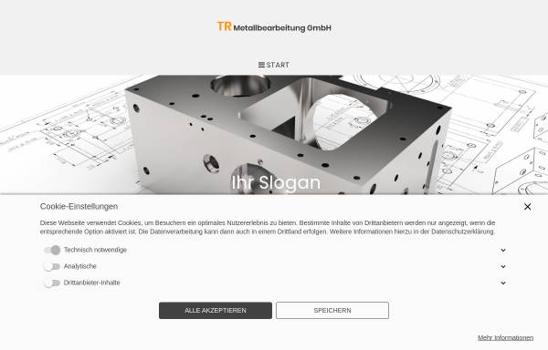 Vorschau von www.tr-gmbh.de, TR Metallbearbeitung GmbH