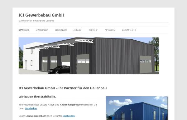 Vorschau von www.ici-gewerbebau.de, ICI Gewerbebau GmbH