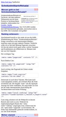 Vorschau der mobilen Webseite msdazu.de, Mein Senf dazu: Schnitzelmitkartoffelsalat