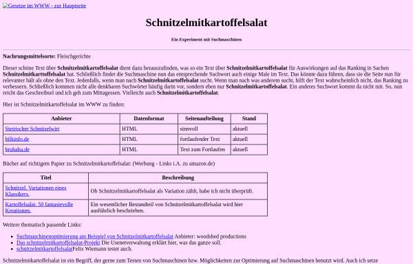 Vorschau von www.rechtliches.de, Rechtliches.de: Schnitzelmitkartoffelsalat
