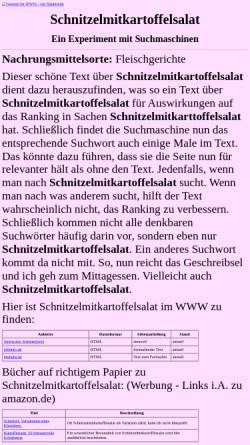 Vorschau der mobilen Webseite www.rechtliches.de, Rechtliches.de: Schnitzelmitkartoffelsalat
