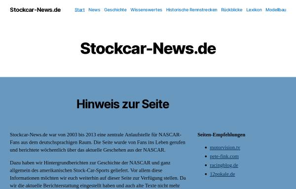 Vorschau von www.stockcar-news.de, Stockcar-News.de