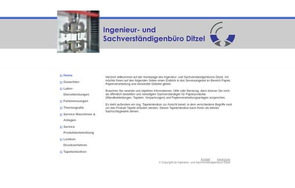 Vorschau von www.ib-ditzel.de, Ingenieur- und Sachverständigenbüro Ditzel, Inh. Dipl.-Ing. Clemens Ditzel