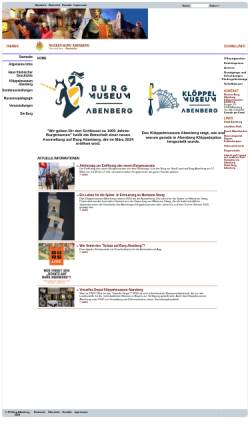 Vorschau der mobilen Webseite www.museen-abenberg.de, Abenberg, Haus fränkischer Geschichte