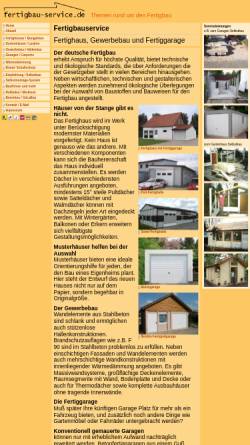 Vorschau der mobilen Webseite www.fertigbau-service.de, Rosenberg H. Jun., Fertigbau-Service