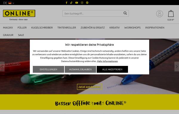 Vorschau von www.online-pen.de, Online Schreibgeräte GmbH