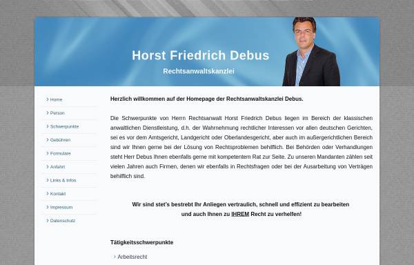 Vorschau von www.ra-debus.de, Debus Horst Friedrich