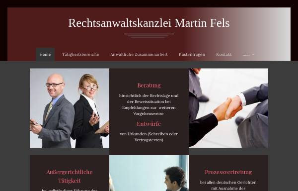Vorschau von www.rechtsanwalt-fels.de, Fels Martin