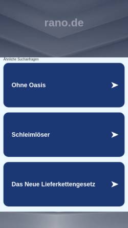 Vorschau der mobilen Webseite www.rano.de, Lütkehaus & Steding