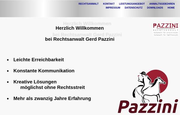 Vorschau von www.pazzini.de, Pazzini Gerd