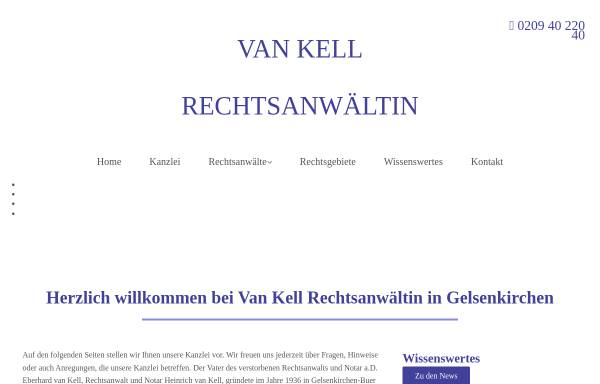 Vorschau von www.vankell.de, van Kell
