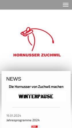 Vorschau der mobilen Webseite www.hgzuchwil.ch, Hornussergesellschaft Zuchwil