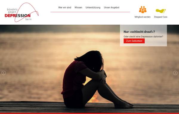 Vorschau von www.berner-buendnis-depression.ch, Berner Bündnis gegen Depression
