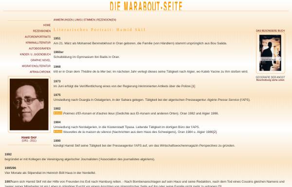 Vorschau von www.marabout.de, Hamid Skif