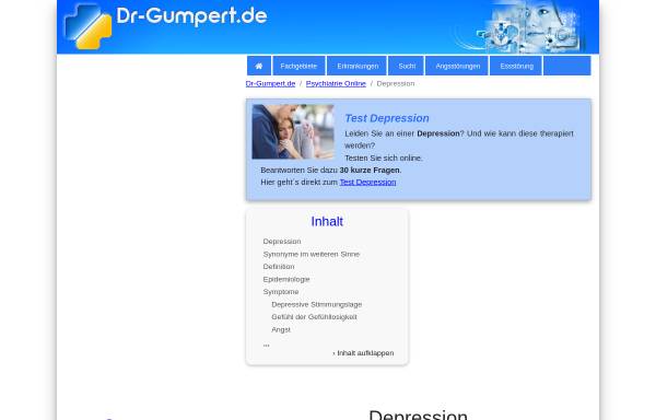 Vorschau von www.dr-gumpert.de, Depression