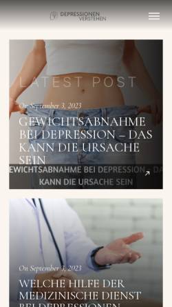 Vorschau der mobilen Webseite www.depressionen-verstehen.de, Depressionen Verstehen