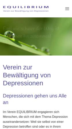 Vorschau der mobilen Webseite www.depressionen.ch, Equilibrium