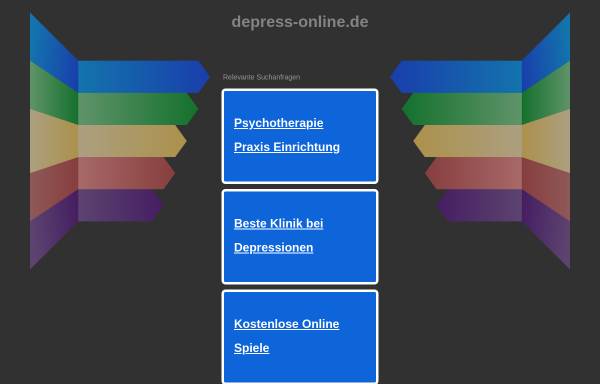 Vorschau von www.depress-online.de, Umgang mit Depression