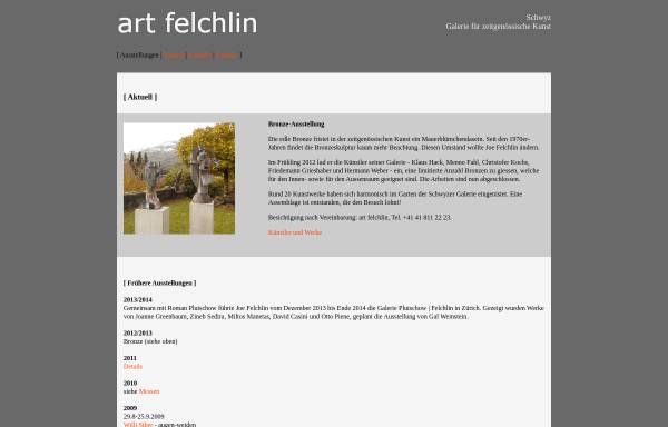 Vorschau von www.artfelchlin.ch, Art Felchlin