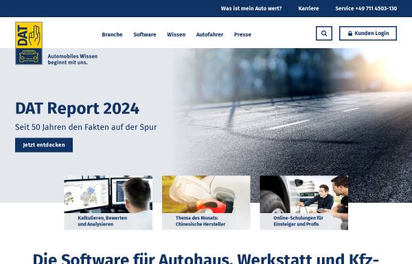 Vorschau von www.dat.de, Deutsche Automobil Treuhand GmbH