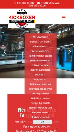 Vorschau der mobilen Webseite www.kickboxen-deutschland.de, Jonny Ismail Keta