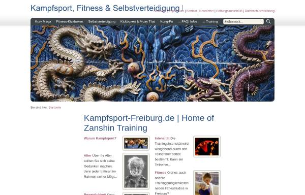 Vorschau von www.kampfsport-freiburg.de, Kampfkunst-Akademie Zanshin Freiburg