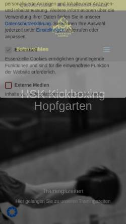 Vorschau der mobilen Webseite www.kick-boxen.at, Kickboxvereine des Brixental