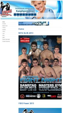 Vorschau der mobilen Webseite masters-gym.de, Mastergym Duisburg