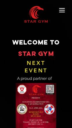 Vorschau der mobilen Webseite www.star-gym.ch, Star-Gym, Bern