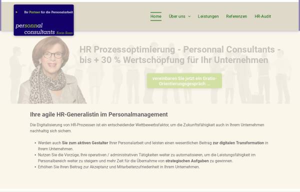 Vorschau von www.personnal-consultants.com, Personnal Consultants, Inh. Karin Sonn