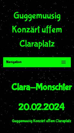 Vorschau der mobilen Webseite www.claramonschter.ch, Clara-monschter