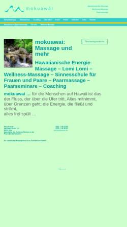 Vorschau der mobilen Webseite www.mokuawai.de, Mokuawai - Petra Kreisel